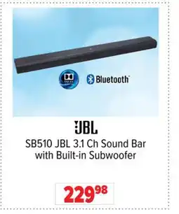 2001 Audio Video JBL 3.1 Ch Sound Bar with Built-in Subwoofer offer