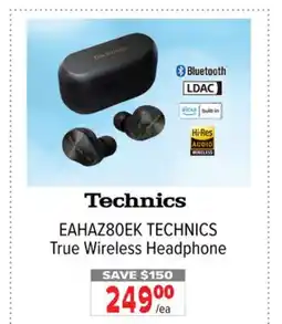 2001 Audio Video TECHNICS True Wireless Headphone offer