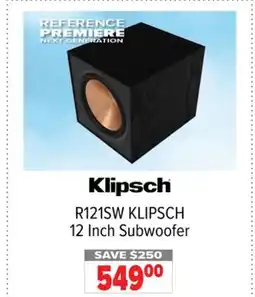 2001 Audio Video KLIPSCH 12 Inch Subwoofer offer