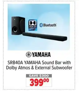 2001 Audio Video Sound Bar with Dolby Atmos & External Subwoofer offer