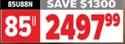 2001 Audio Video Hisense 85 TV offer