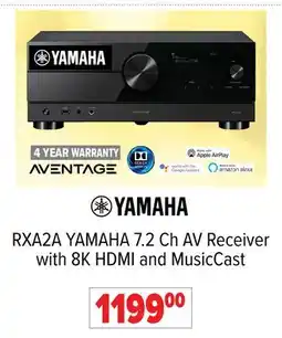 2001 Audio Video 7.2 Ch AV Receiver with 8K HDMI and MusicCast RXA6A YAMAHA offer