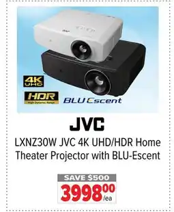 2001 Audio Video JVC 4K UHD/HDR Home Theater Projector with BLU-Escent offer