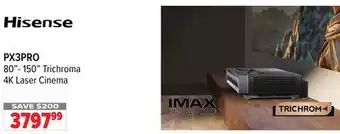 2001 Audio Video Hisense 80- 150 Trichroma 4K Laser Cinema offer