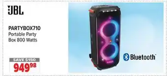 2001 Audio Video Portable Party Box 800 Watts offer