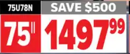 2001 Audio Video Hisense 75 MiniLED TV offer