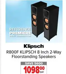2001 Audio Video KLIPSCH 8 Inch 2-Way Floorstanding Speakers offer