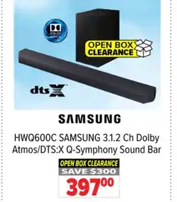 2001 Audio Video SAMSUNG 3.1. 2 Ch Dolby Atmos/DTS: X Q-Symphony Sound Bar offer