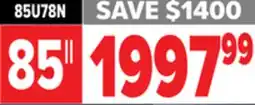 2001 Audio Video Hisense 85 ULED MINI-LED offer