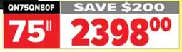 2001 Audio Video SAMSUNG 75 Neo QLED TV offer