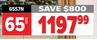 2001 Audio Video Hisense 65 S7N CanvasTV offer