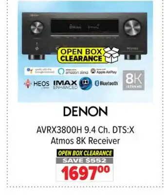 2001 Audio Video 9.4 Ch. DTS:X Atmos 8K Receiver offer