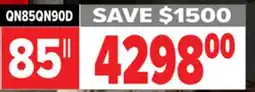 2001 Audio Video SAMSUNG 85 Neo QLED 4K TV offer