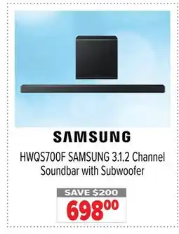 2001 Audio Video SAMSUNG 3.1. 2 Channel Soundbar with Subwoofer offer