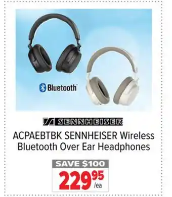 2001 Audio Video SENNHEISER Wireless Bluetooth Over Ear Headphones offer