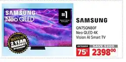 2001 Audio Video SAMSUNG 75 Neo QLED 4K Vision AI Smart TV offer