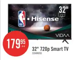 The Brick HISENSE 32 720p HD Full Array LCD 60Hz VIDAA TV (32A4KV) offer