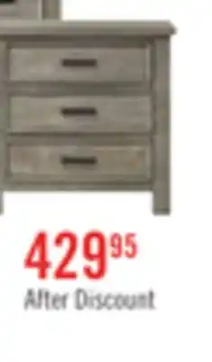 The Brick Levi Bedside 3-Drawer Dresser, 30W x 30H, Wood - Drift Grey offer