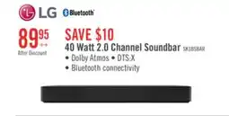The Brick LG 2.0 CH Bluetooth Dolby Atmos DTS:X Soundbar (SK1.ACANLLK) offer