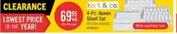 The Brick Kort & Co. Mark 4-Piece Queen Sheet Set - Blue and White offer