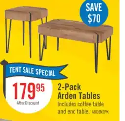 The Brick Arden 35 Modern 2-Pack Coffee + End Table - Brown offer