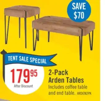 The Brick Arden 35 Modern 2-Pack Coffee + End Table - Brown offer