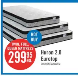 The Brick Springwall Huron 2.0 Eurotop Twin Mattress offer