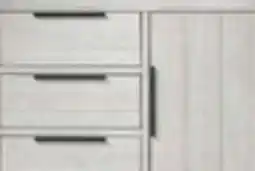 The Brick Haven Bedroom 4-Drawer Chest with Storage Cabinet, 48W x 48H - White offer