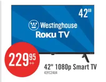 The Brick Westinghouse 42 1080P Roku Smart TV offer