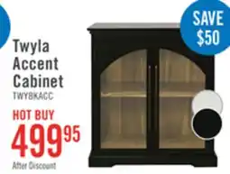 The Brick Twyla 33 Solid Wood Accent Cabinet with Arched Doors - Black offer