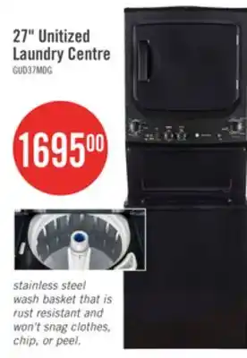 The Brick GE Unitized Electric Spacemaker 4.4 Cu.Ft. Washer and 5.9 Cu.Ft Dryer GUD37ESMMDG offer