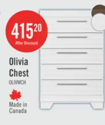 The Brick Olivia Bedroom Chest of Drawers, 5-Drawer, 31W x 47.9H, Made in Canada - White offer