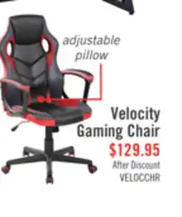The Brick Velocity 24 Ergonomic Gaming Chair - Black & Red offer