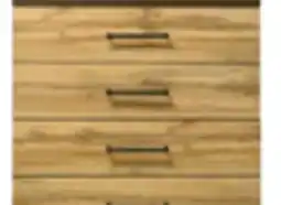 The Brick Silas Bedroom Chest of Drawers, 5-Drawer, 33W x 47.5H - Rustic Brown offer