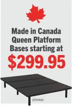 The Brick Zephyr Queen Platform Base offer