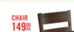 The Brick Astoria Counter-Height Dining Chair with Vegan-Leather Fabric, Ladder-Back - Brown offer