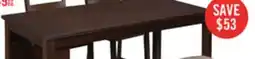 The Brick Astoria Counter-Height Dining Table with Built-in Shelves, 60W - Brown offer