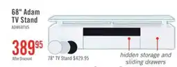 The Brick Adam 68 Modern TV Stand with Storage and Cable Management for TVs up to 75- White offer