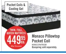 The Brick Springwall Monaco Pillowtop Luxury Firm Twin Mattress offer
