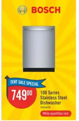 The Brick Bosch 24 48 dBA 100 Series Smart Top-Control Dishwasher - Stainless Steel - SHX4AEF5N offer