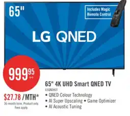 The Brick LG 65 4K Quantum Dot Nanocell HDR10 60Hz Smart TV (65QNED80TUC) offer