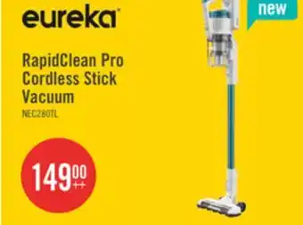 The Brick Eureka RapidClean Pro Cordless Stick Vacuum with LED Headlights - NEC280TLC offer
