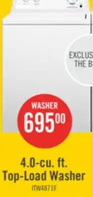 The Brick Inglis 4.0 Cu. Ft. Top-Load Washer - White - ITW4871FW offer
