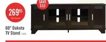The Brick Dakota 60 TV Stand with Storage and Cable Management for TVs up to 65- Espresso offer
