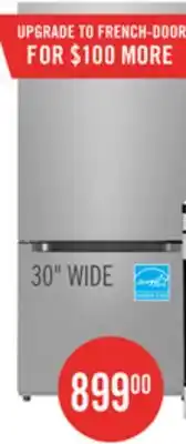 The Brick Midea 18.7 Cu. Ft. Bottom-Freezer Refrigerator - MRB19B7AST offer