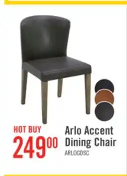 The Brick Arlo Dining Chair with Vegan Leather Fabric - Charcoal offer