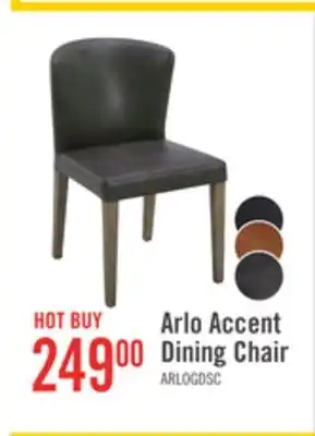 The Brick Arlo Dining Chair with Vegan Leather Fabric - Charcoal offer
