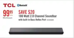 The Brick TCL 2.0 CH Bluetooth Dolby Atmos DTS Virtual:X Soundbar (S45H) offer