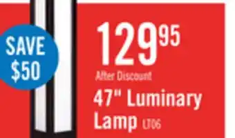 The Brick Luminary 47.48 Coffee Bean with White Vellum Paper Floor Lamp offer