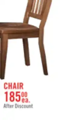 The Brick Cedar Dining Chair with Polyester Fabric, Pine Wood - Beige offer
